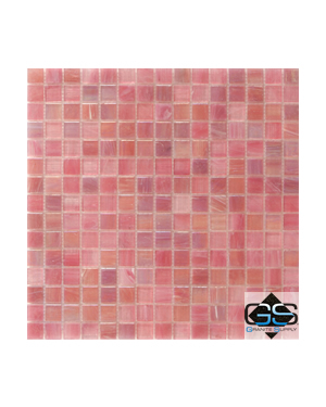 iridescent glass mosaic tile 13 x13 cotton candy carton glass